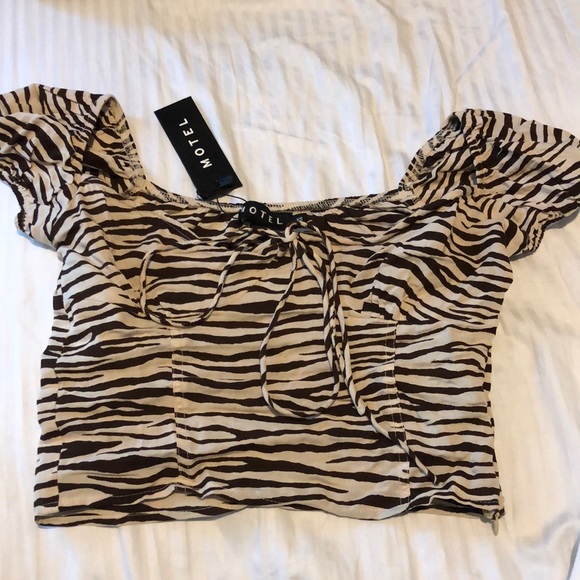 Motel Rocks Tops - Motel Mazu Top Easy Tiger Cocoa